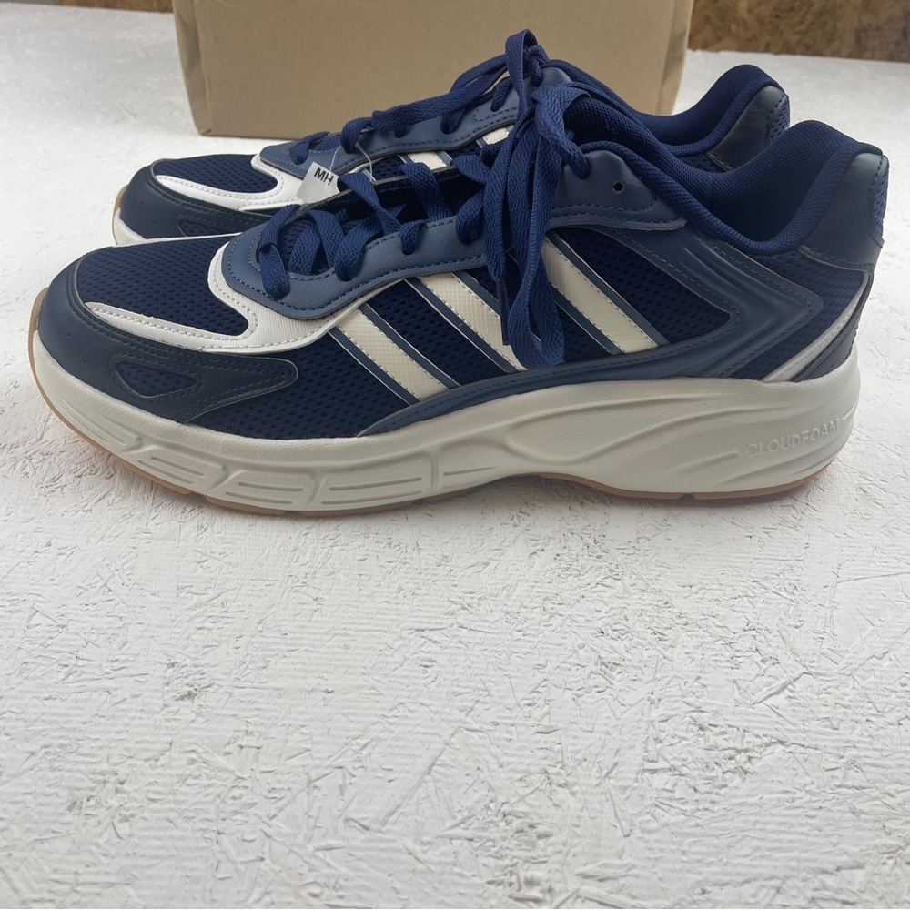 adidas Navy and White Sneakers - Picture 3 of 12